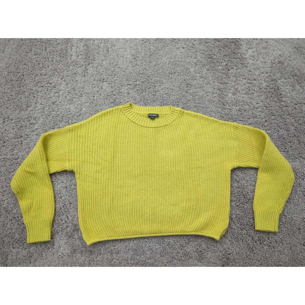wild fable Lemon Yellow Crewneck Sweater